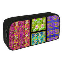 Load image into Gallery viewer, Golden Daisies mixed pattern : Pencil Case - 22cm x 12cm x 5cm - 8.7&quot; x 4.7&quot; x 2&quot;- holds up to 60 pencils - Free standard shipping
