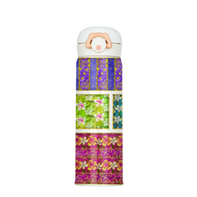 Load image into Gallery viewer, Golden Daisies mixed pattern : Thermal Bottle - 17oz Portable Thermal Bottle with Flip Cap Stainless Steel Bottle - 23cm x 6.6cm (9&quot; x 2.6&quot;)  - Free standard shipping
