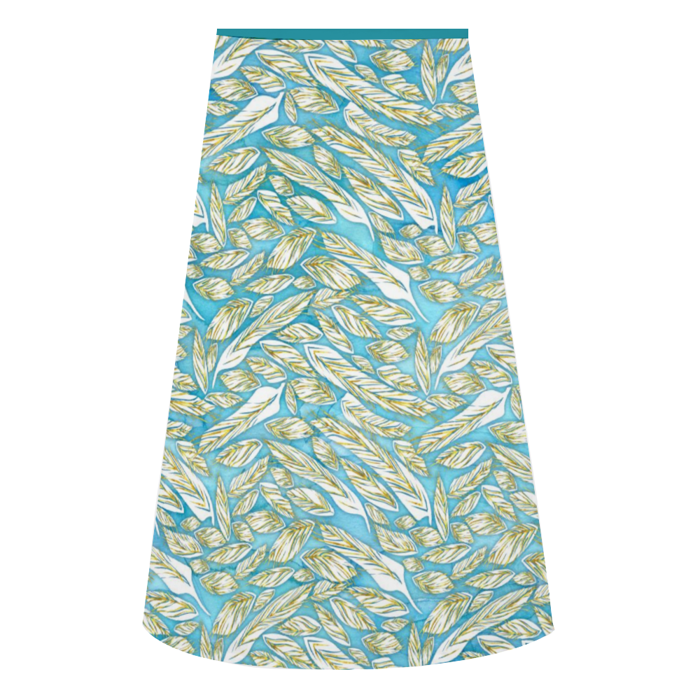 A-line Midi Skirt - Polyester stretch fabric - Free standard shipping