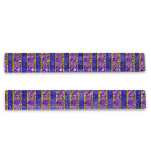 Load image into Gallery viewer, Golden Daisies purple pattern : Warm Crystal Velvet Scarf 63&quot; x 10&quot; - Free standard shipping
