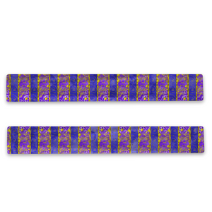 Golden Daisies purple pattern : Warm Crystal Velvet Scarf 63" x 10" - Free standard shipping