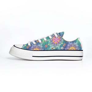 Magic Stardust : All Star style Unisex Low top Canvas Shoes - Free standard shipping