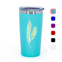 Load image into Gallery viewer, Angelic Feathers : Multicolor Stainless Steel Vacuum -insulated large mug without handle  20 oz - Free standard shipping
