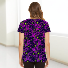 Load image into Gallery viewer, Glowing Flowers : All over print Classic T-Shirt - Small to 4XL - Free standard shipping
