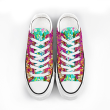 Load image into Gallery viewer, Golden Daisies Magenta : All Star style Unisex Low top Canvas Shoes - Free standard shipping
