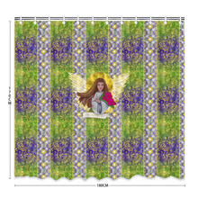 Load image into Gallery viewer, Prosperity Angel : Bath Shower Curtain – 12 different sizes – Free standard shipping
