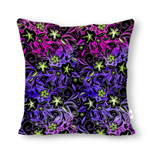 Load image into Gallery viewer, Glowing Flowers : Square Canvas pillow case - Double side printing - 2 sizes - Free standard shipping
