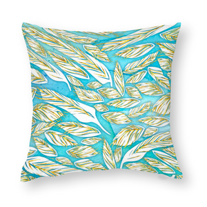 Angelic Feathers : Square Cotton pillow case - Double side printing - Multi sizes - Free standard shipping