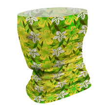 Load image into Gallery viewer, Golden Daisies Green Pattern : Bandana -Face cover,  Multi-Function Headband for Adults - 50cm x 25cm / 19.6&#39;&#39; x 9.8&#39;&#39; - Free standard shipping
