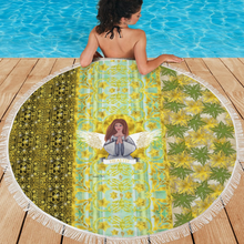 Load image into Gallery viewer, Health Angel : Round picnic or beach  Mat - 150cm x 150cm - 59&#39;&#39; x 59&#39;&#39; -  Free standard shipping
