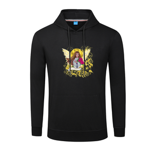 Original Art - Vassia Sarri Creations, Properity Angel for your sweater pullover with pocket, to bring positive vibes in your life and reprogram your subconscious, so you become open towards prosperity opportunities