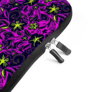 Glowing Flowers Lolitta punk pattern : Briefcase for laptop with handles - 17’’  -  Free standard shipping