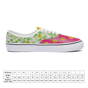 Good Fortune Angel Pattern: Casual Lace up Canvas shoes with rubber sole - Free standard shipping