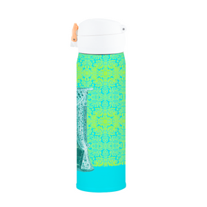 Engraving Window : Thermal Bottle - 17oz Portable Thermal Bottle with Flip Cap Stainless Steel Bottle - 23cm x 6.6cm (9" x 2.6")  - Free standard shipping