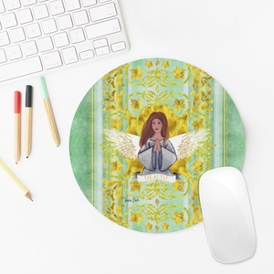 Health Angel : Round Mouse Pad, Non-Slip Base for Computer -  7.9"X7.9" - 20cm x 20cm  - Free standard shipping