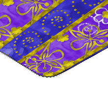 Load image into Gallery viewer, Golden Daisies Purple pattern : Large Rectangular Non-slip Mouse Pad 40cm x 90cm 16&quot; x 35&quot; - Free standard shipping
