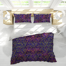 Load image into Gallery viewer, Nightfall Celebration : 3 piece set bedding covers - Single  to extra large double size (choose among 8 sizes)  2x Pillowcases &amp; 1x Quilt Cover – Free standard shipping
