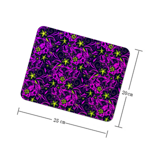 Glowing Flowers Lolitta punk pattern : Square Mouse Pad , Non-Slip Base for Computer 7.9"X9.8" - 25cm x 20cm -  Free standard shipping