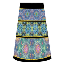 Load image into Gallery viewer, Magic Stardust - Pattern 2 : A-line Midi Skirt - Polyester stretch fabric - Free standard shipping
