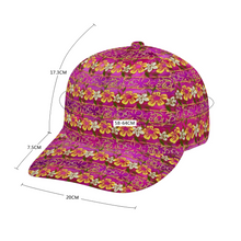 Load image into Gallery viewer, Golden Daisies Magenta pattern : Baseball Hat Adjustable - Free standard shipping
