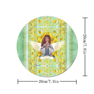 Health Angel : Round Mouse Pad, Non-Slip Base for Computer -  7.9"X7.9" - 20cm x 20cm  - Free standard shipping