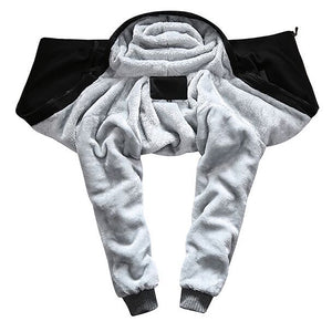 Good Fortune Angel : Thick Plush Zippered Hoodie with fur -  Sall to 5XL -  Free standard shipping