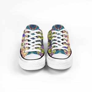 Byzantium Garden : All Star style Unisex Low top Canvas Shoes - Free standard shipping