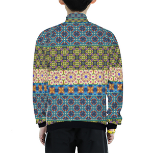 Byzantium Garden : Kids' Japanese Terry Baseball Jacket - Free standard shipping