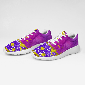 Golden Daisies Magenta : Ultra-Light Sneakers - Free standard shipping