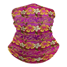 Load image into Gallery viewer, Golden Daisies Magenta pattern : Bandana -Face cover,  Multi-Function Headband for Adults - 50cm x 25cm / 19.6&#39;&#39; x 9.8&#39;&#39; - Free standard shipping
