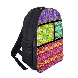 Golden Daisies multy pattern : Backpack lightweight - 11" x 15.7" x 6.3" - Free standard shipping