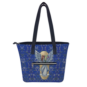 Beauty Angel : Trendy Handbag - 29cm x 34cm x 14cm (11.4" x 13.4" x 5.5") - Artificial Leather - Free standard shipping