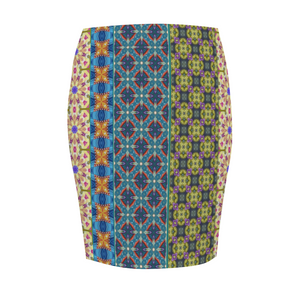 Vassia Sarri Creations, Pencil Skirt, Byzantium Garden