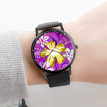 Load image into Gallery viewer, Golden Daisies : Black Plastic Quartz Watch in premium gift box - 1.6 × 1.6&quot; - Free standard shipping
