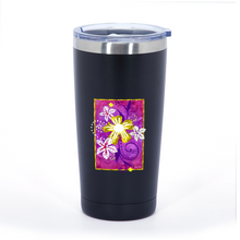 Load image into Gallery viewer, Golden Daisies : Multicolor Stainless Steel Vacuum -insulated large mug without handle  20 oz - Free standard shipping
