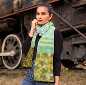 Health Angel - Only Pattern: Warm Crystal Velvet Scarf 63" x 10" - Free standard shipping