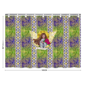 Prosperity Angel : Bath Shower Curtain – 12 different sizes – Free standard shipping