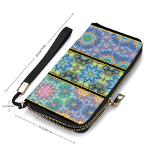 Load image into Gallery viewer, Magic Stardust : Money purse - 7.9&#39;&#39; x 4.1&#39;&#39; x 1&#39;&#39;- Credit Card Holders - Zipper Wristlet - Free standard shipping
