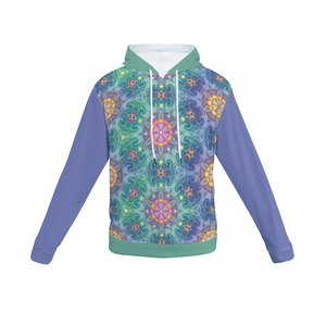 Magic Stardust main pattern : Sweater hoodie with pocket allover print  - Small Up to 7XL - Free standard shipping