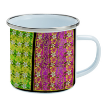 Load image into Gallery viewer, Golden Daisies mixed pattern : Mug Enamel Camping Style - Heat-Resistant  - 10 Oz  - Free standard shipping
