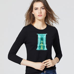 Engraving Window : Long sleeve thin blouse -  tight fit for women  -  up to 4XL  -  95% Cotton - Free standard shipping