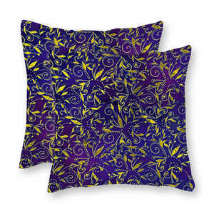 Nightfall Celebration : Square Canvas pillow case - Double side printing - 2 sizes - Free standard shipping