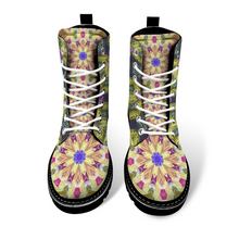 Load image into Gallery viewer, Byzantium Garden : Black Boots 1211, PU leather upper + Rubber sole - Free standard shipping
