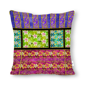 Golden Daisies Mixed pattern : Square Canvas pillow case - Double side printing - 2 sizes - Free standard shipping