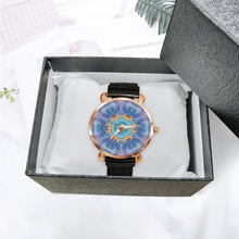 Load image into Gallery viewer, Magic Stardust : Quartz Watch metallic bracelet, Magnetic Buckle - Bronze Frame - Many Metallic Colors and patterns- in premium gift box - 1.3 × 1.3&quot; - Free standard shipping
