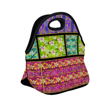 Load image into Gallery viewer, Golden Daisies mixed pattern : Insulated Lunch Bag 12&quot; x 11&quot; x 6.3&quot;  -  Free standard shipping
