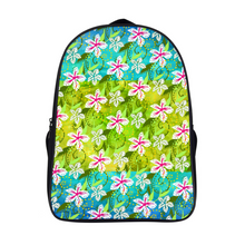 Load image into Gallery viewer, Golden Daisies Green Turquoise pattern : Backpack lightweight - 11&quot; x 15.7&quot; x 6.3&quot; - Free standard shipping
