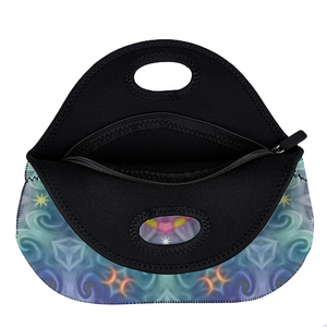 Magic Stardust - pattern 2 : Insulated Lunch Bag 12" x 11" x 6.3"  -  Free standard shipping