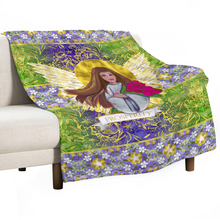 Load image into Gallery viewer, Prosperity Angel : Thin Flannel Blanket - single sided print – 4 Sizes 60’’x80, 60’’x50, 40’’x50, 40’’x30  - Free standard shipping
