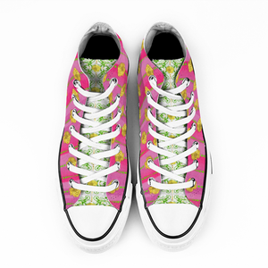 Good Fortune Angel : All Star style Unisex Boots (High Top) Canvas Shoes - Free standard shipping